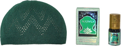 GoodFeel Self Design Prayer Cap Cap(Pack of 2)