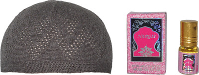 GoodFeel Self Design Prayer Cap Cap(Pack of 2)
