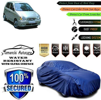 Tamanchi Autocare Car Cover For Hyundai Santro LS ZIP DRIVE(Blue)