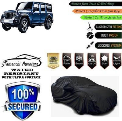 Tamanchi Autocare Car Cover For Mahindra Thar(Black)
