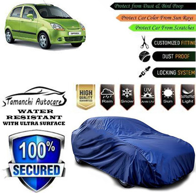 Tamanchi Autocare Car Cover For Chevrolet Spark 1 LS(Blue)