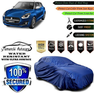 Tamanchi Autocare Car Cover For Maruti Suzuki Swift ZXI Plus Petrol(Blue)