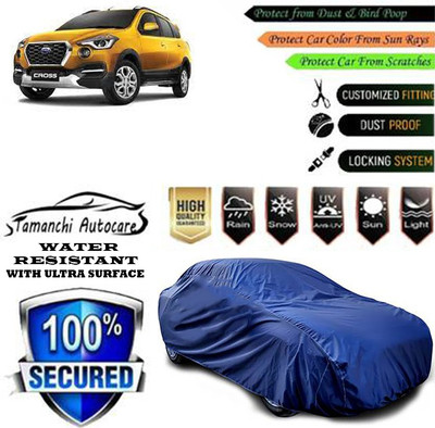 Tamanchi Autocare Car Cover For Datsun Go-Cross(Blue)