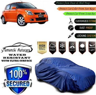 Tamanchi Autocare Car Cover For Maruti Suzuki Swift LXI Petrol(Blue)