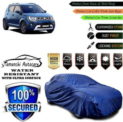 Tamanchi Autocare Car Cover For Maruti Suzuki Ignis 1.2 Alpha Petrol(Blue)