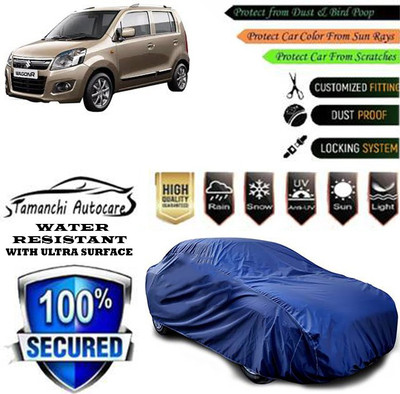 Tamanchi Autocare Car Cover For Maruti Suzuki Wagon R LXI Optional(Blue)