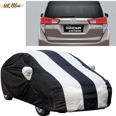 UK Blue Car Cover For Toyota Innova Crysta (With Mirror Pockets)(White, For 2016, 2017, 2018, 2019, 2020, 2021 Models)