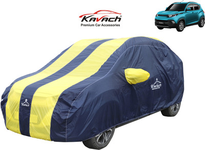 Kavach Car Cover For Mahindra KUV100 (With Mirror Pockets)(Blue, Yellow, For 2021 Models)
