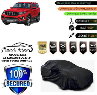 Tamanchi Autocare Car Cover For Mahindra Scorpio(Black)