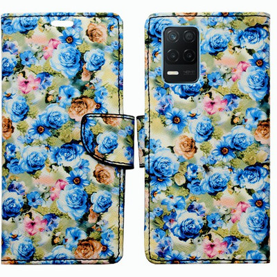 Realgo Flip Cover for Realme 8s 5G(Blue, Pack of: 1)