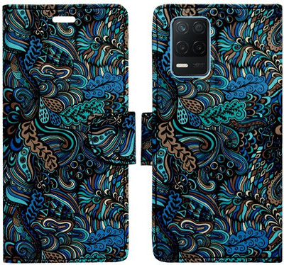 Realgo Flip Cover for Realme 8s 5G(Blue, Pack of: 1)