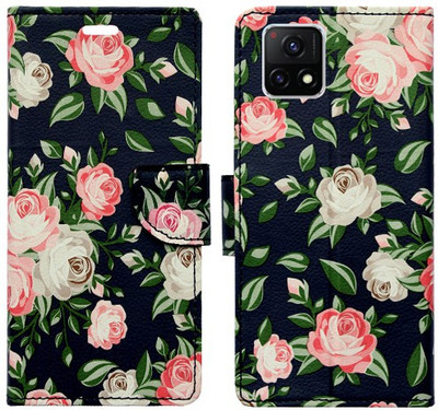 Realgo Flip Cover for Vivo Y72 5G(Blue, Pack of: 1)