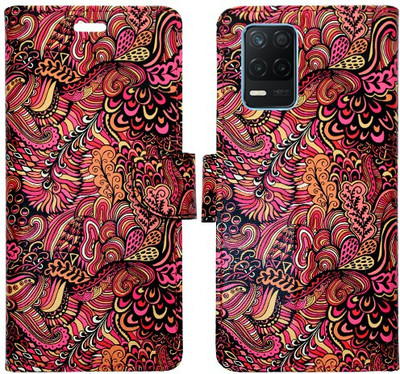 Realgo Flip Cover for Realme 8s 5G(Red, Pack of: 1)