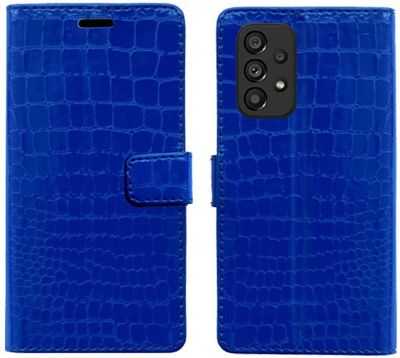 Realgo Flip Cover for Samsung Galaxy A33 5G(Blue, Pack of: 1)