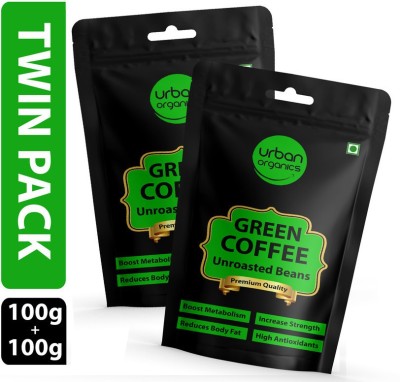 Urban Organics Green Coffee Beans - 100g X 2 | For Immunity Building and Weight Loss Program Coffee Beans(2 x 100 g)