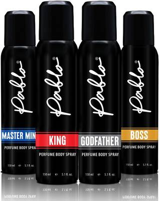 PABLO Deo Combo Pack of 4 for Men - Perfume Gift Set for Men Perfume Body Spray  -  For Men