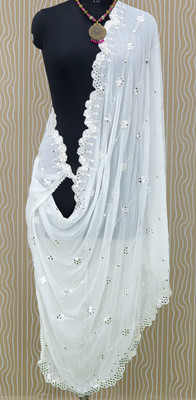 Vshtravya Fab Cotton Blend Embroidered Women Dupatta