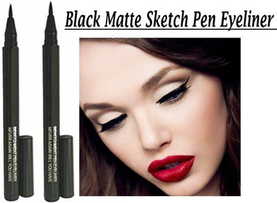 GFSU Waterproof Sketch Pen Eyeliner Jet Black Long Lasting Quick dry , smudge proof 5 g(BLACK)