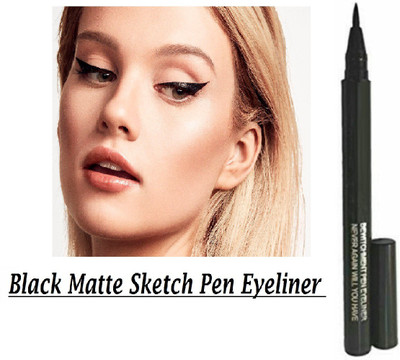 GFSU Professional Black Sketch Eyeliner Long Lasting Smudge Proof & Water Proof 2.5 g(BLACK)