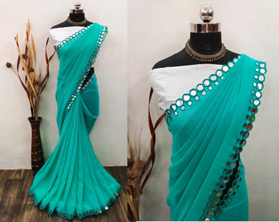 Pireva Georgette Embellished Salwar Suit Material