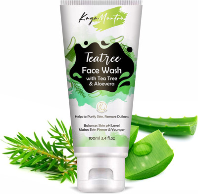 KayaMantra Tea Tree Natural  with Aloevera for Acne & Pimples Face Wash(100 ml)