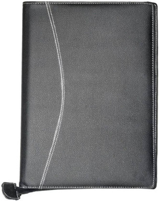 WOOFS FAUX LEATHER FAUX LEATHER EXECUTE DOCUMENT/FILE FOLDER(Set Of 1, Black)