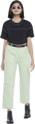 SF Jeans by Pantaloons Regular Women Light Green Jeans