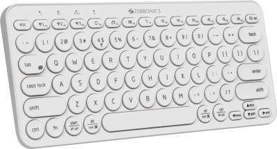 ZEBRONICS Zeb- K5000MW�(White) Bluetooth Laptop Keyboard(White)