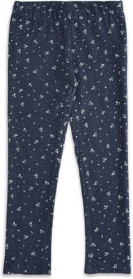 Pantaloons Junior Legging For Girls(Dark Blue Pack of 1)