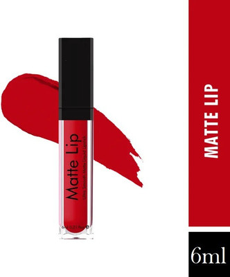 YAWI MAKEUP BASE LIQUID MATTE FINISH FORMULA BASE LIP STICK(hot red, 6 ml)