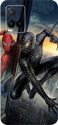 BUGGU vivo Y33T Mobile Skin(Ultra Super Black Spiderman Skin With High Matte Finish.)