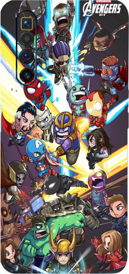 BUGGU Realme X3 Superzoom Mobile Skin(Ultra Super Avengers Team Skin With High Matte Finish.)