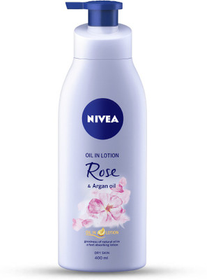 NIVEA Body Lotion for Dry Skin, Rose & Argan Oil(400 ml)