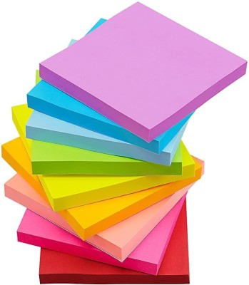 ZIARO Sticky Notes 3x3 Self-Stick Notes Bright Colors Sticky Notes 400 400 Sheets Sticky Note, 9 Colors(Multicolor)