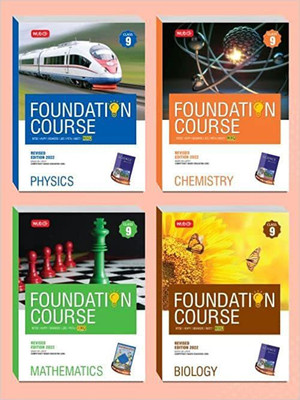 MTG Foundation Course Class 9 (Physics, Chemistry, Mathematics & Biology), Based On Latest Competency Based Education For NTSE-NVS-BOARDS-JEE-NEET-NSO-IMO Olympiad 2022- Set Of 4 Books(Paperback, MTG Foundation expeart team)