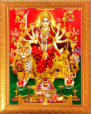 SUNINOW DURGA MAA Religious Frame