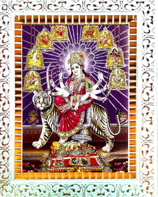 SUNINOW DURGA MAA Religious Frame