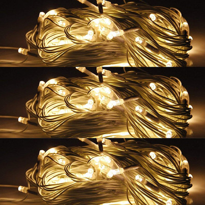 Sameer Enterprises 30 LEDs 14.99 m Gold Steady, Flickering String Rice Lights(Pack of 3)