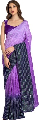 The Gallery Shop Embellished Bollywood Georgette Saree(Multicolor)