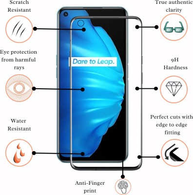 iWishKart Edge To Edge Tempered Glass for Realme Narzo 30, Military grade Edge to Edge gorilla glass(Pack of 1)