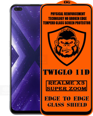 TWIGLO Edge To Edge Tempered Glass for REALME X3 SUPERZOOM(Pack of 1)