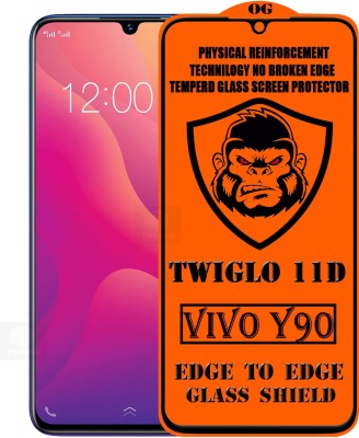 TWIGLO Edge To Edge Tempered Glass for VIVO Y90(Pack of 1)