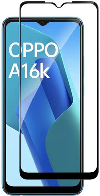 ISAAK Edge To Edge Tempered Glass for OPPO A16K Edge to Edge, Full Glue, 11D Tempered Glass(Pack of 1)