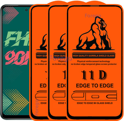 Forego Edge To Edge Tempered Glass for Infinix Hot 11s(Pack of 3)