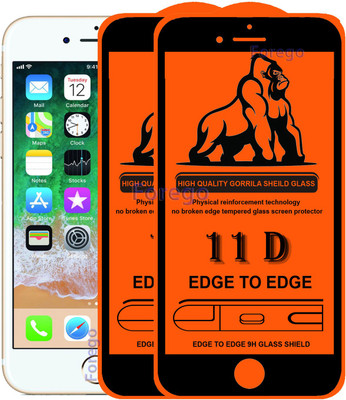 Forego Edge To Edge Tempered Glass for Apple iPhone 7 Plus(Pack of 2)