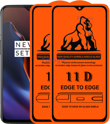 Forego Edge To Edge Tempered Glass for OnePlus 6T(Pack of 2)