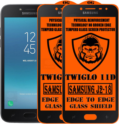 TWIGLO Edge To Edge Tempered Glass for SAMSUNG J2-18(Pack of 2)