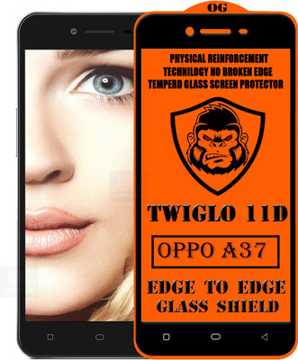 TWIGLO Edge To Edge Tempered Glass for Oppo A37(Pack of 1)