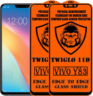 TWIGLO Edge To Edge Tempered Glass for VIVO Y83(Pack of 2)