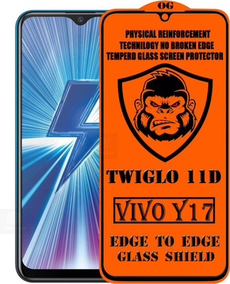 TWIGLO Edge To Edge Tempered Glass for VIVO Y17(Pack of 1)